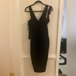 Hot Miami Styles Black Backless Dress